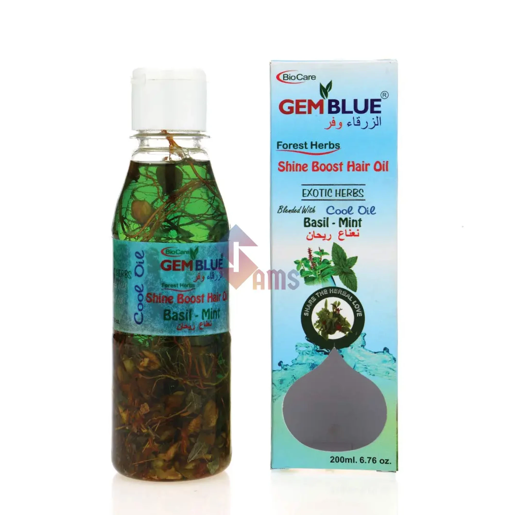 Gemblue Basil Mint Hair Oil.webp